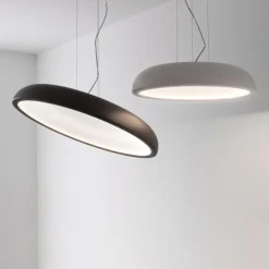 Stilnovo Reflexio LED suspension, Ø65cm, blanc| Suspensions Led|Suspensions