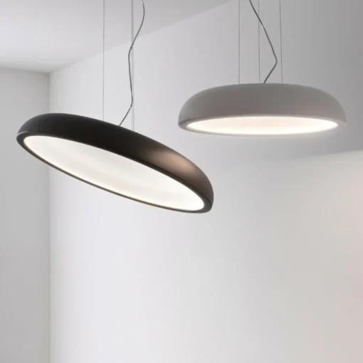 Stilnovo Reflexio LED suspension, Ø65cm, blanc| Suspensions Led|Suspensions