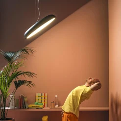 Stilnovo Reflexio LED suspension, Ø46cm, noir| Suspensions Led|Suspensions