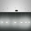 Fabas Luce Suspension Arabella décentrée 6 lampes, blanche| Suspensions Led|Suspensions