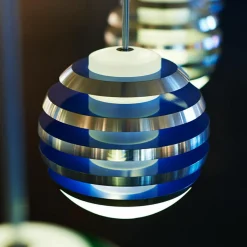 TECNOLUMEN Suspension bleue-claire LED BULO| Suspensions Led|Suspensions