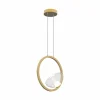 Zambelis Suspension LED 23028, à 1 lampe, 3.000 K, verre, or| Suspensions Led|Suspensions