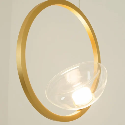 Zambelis Suspension LED 23028, à 1 lampe, 3.000 K, verre, or| Suspensions Led|Suspensions