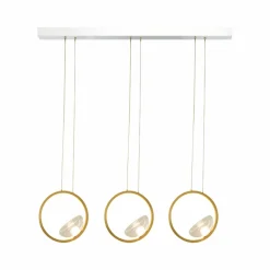 Zambelis Suspension LED 23029, à 3 lampes, 3.000 K, verre, or| Suspensions Led|Suspensions