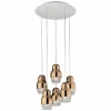 Axo Light Suspension LED à 6 lampes Fedora rose doré| Suspensions Led|Suspensions