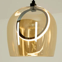 Zambelis Suspension LED 23079, doré, 1 lampe, verre, Ø 20 cm| Suspensions Led|Suspensions