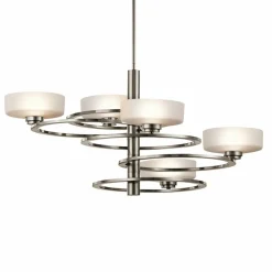 KICHLER Suspension LED Aleeka à 5 lampes, hauteur 43,8 cm| Suspensions Led|Suspensions