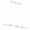 Linea Light Suspension LED Antille verre rectangulaire blanche| Suspensions Led|Suspensions