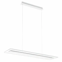 Linea Light Suspension LED Antille verre rectangulaire blanche| Suspensions Led|Suspensions