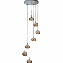 Schuller Valencia Suspension LED Arian avec cristaux, à 7 lampes| Suspensions Led|Suspensions
