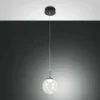 Fabas Luce Suspension LED Ariel, à 1 lampe, Ø 15cm, verre, variateur d'intensité, CCT| Suspensions Led|Suspensions