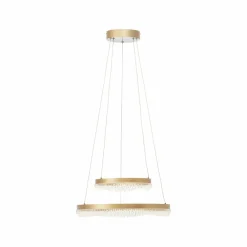 Brilliant Suspension LED Aurora, doré, Ø 30 cm, aluminium, CCT| Suspensions Led|Suspensions