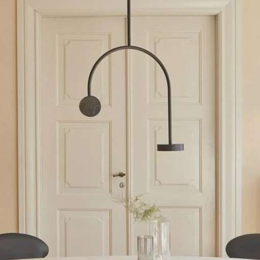 AYTM Suspension LED Grasil, noir, marbre, hauteur 97 cm| Suspensions Led|Suspensions