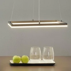 Fabas Luce Suspension LED Bard 42x42 cm, anthracite| Suspensions Led|Suspensions