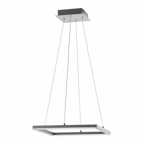 Fabas Luce Suspension LED Bard 42x42 cm, anthracite| Suspensions Led|Suspensions
