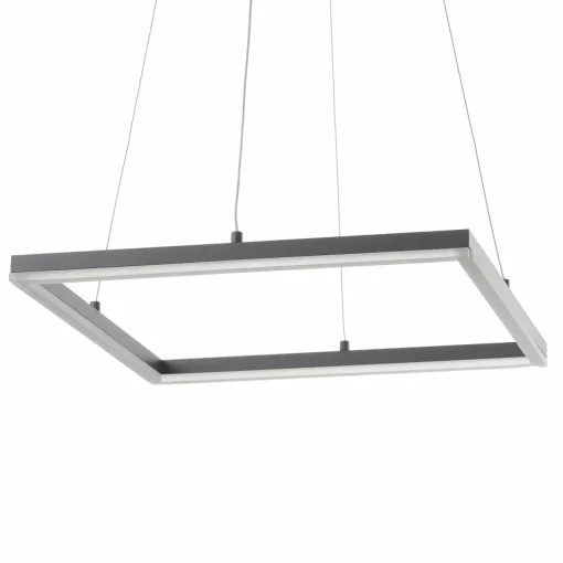 Fabas Luce Suspension LED Bard 42x42 cm, anthracite| Suspensions Led|Suspensions