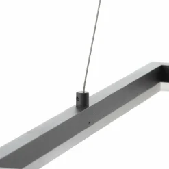 Fabas Luce Suspension LED Bard 42x42 cm, anthracite| Suspensions Led|Suspensions