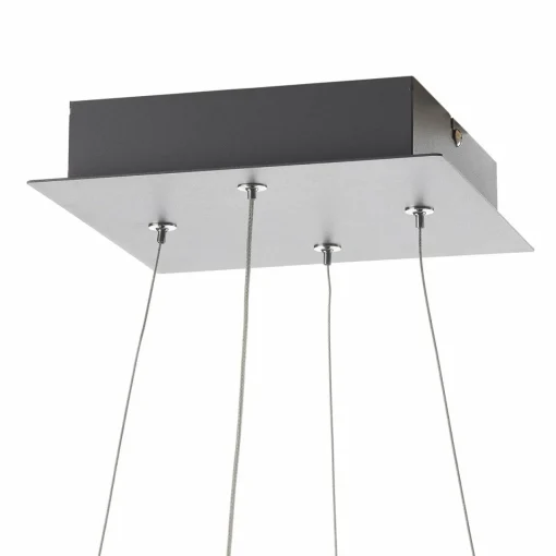 Fabas Luce Suspension LED Bard 42x42 cm, anthracite| Suspensions Led|Suspensions