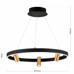 ORION Suspension LED Berlin avec 3 spots| Suspensions Led|Suspensions