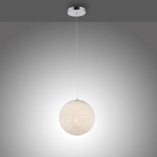 Paul Neuhaus Suspension LED Bolo, verre, ciel étoilé| Suspensions Led|Suspensions