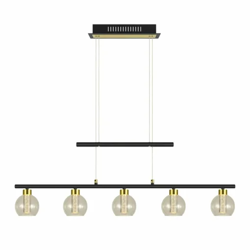 Näve Suspension LED Brass à 5 lampes hauteur réglable| Suspensions Led|Suspensions