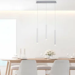JUST LIGHT. Suspension LED Bruno à trois lampes, aluminium| Suspensions Led|Suspensions