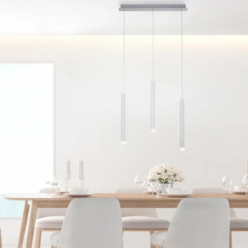 JUST LIGHT. Suspension LED Bruno à trois lampes, aluminium| Suspensions Led|Suspensions