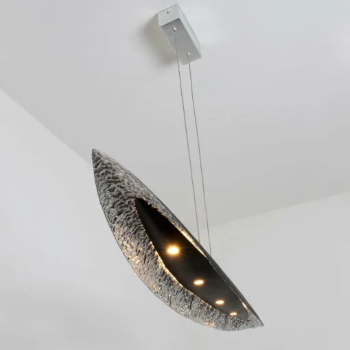 Holländer Suspension LED Chiasso, noire/argentée| Suspensions Led|Suspensions