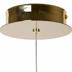 Lucide Suspension LED Cintra, Ø 14 cm, transparent/doré, acrylique| Suspensions Led|Suspensions