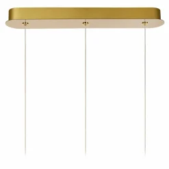 Lucide Suspension LED Cintra, angulaire, transparent/doré, acrylique| Suspensions Led|Suspensions