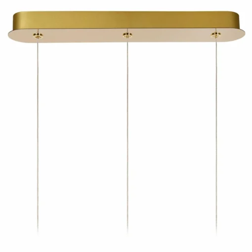 Lucide Suspension LED Cintra, angulaire, transparent/doré, acrylique| Suspensions Led|Suspensions