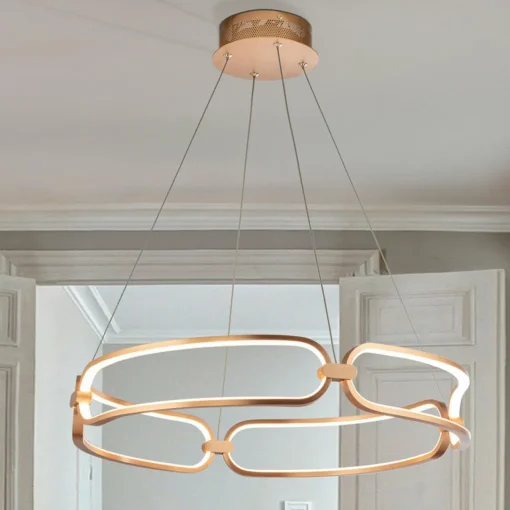 Schuller Valencia Suspension LED Colette, or rose| Suspensions Led|Suspensions
