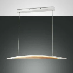 Fabas Luce Suspension LED Cordoba, longueur 110 cm, métal/bois, intensité variable| Suspensions Led|Suspensions