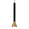 FARO BARCELONA Suspension LED Danka cylindrique en satin doré| Suspensions Led|Suspensions