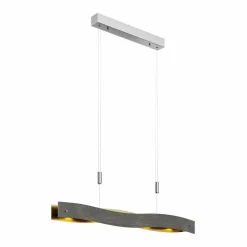 Lucande Suspension LED dimmable Ebu, noir-doré| Suspensions Led|Suspensions