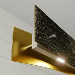 Lucande Suspension LED dimmable Ebu, noir-doré| Suspensions Led|Suspensions