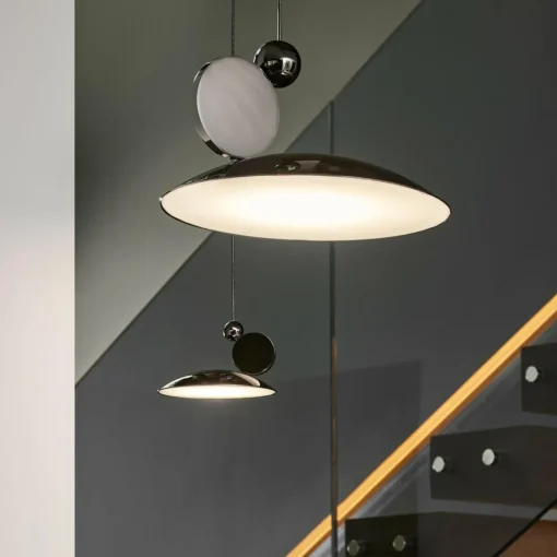 Carpyen Suspension LED Equilibrium Ø 18cm noir/nickel| Suspensions Led|Suspensions
