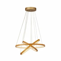 Searchlight Suspension LED Eternity, doré, bambou, Ø 50 cm| Suspensions Led|Suspensions