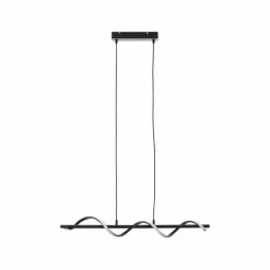 Brilliant Suspension LED Eunice, longueur 80 cm, noir, métal| Suspensions Led|Suspensions