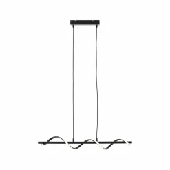Brilliant Suspension LED Eunice, longueur 80 cm, noir, métal| Suspensions Led|Suspensions