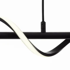 Brilliant Suspension LED Eunice, longueur 80 cm, noir, métal| Suspensions Led|Suspensions