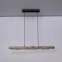 Globo Suspension LED Felicitas en bois, longueur 100 cm| Suspensions Led|Suspensions