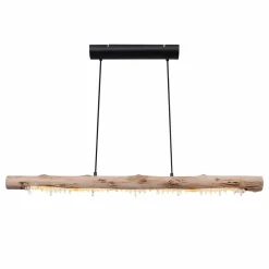 Globo Suspension LED Felicitas en bois, longueur 100 cm| Suspensions Led|Suspensions