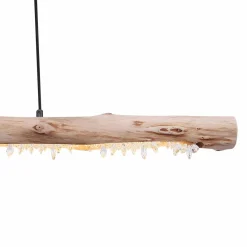 Globo Suspension LED Felicitas en bois, longueur 100 cm| Suspensions Led|Suspensions