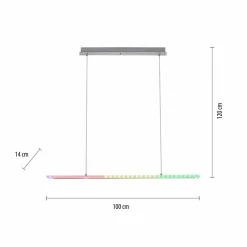 JUST LIGHT. Suspension LED Felix60, 100x14 cm| Suspensions Led|Suspensions