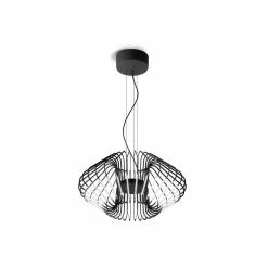 URBAN by Sforzin Suspension LED Filo, couleur titane, métal, Ø 50 cm, 2.700 K| Suspensions Led|Suspensions