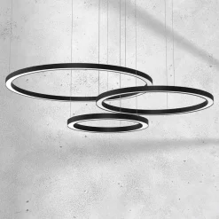 Eko-Light Suspension LED Galaxia, plastique, noir, 3 lampes, 85 W| Suspensions Led|Suspensions