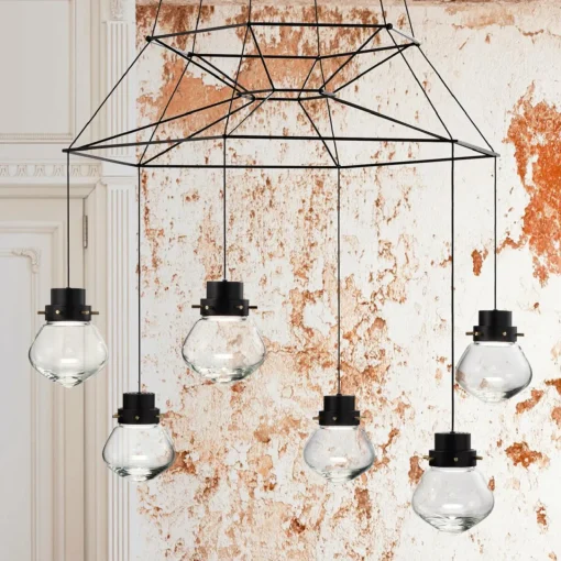 Sil-Lux Suspension LED Heart 6 lampes.| Suspensions Led|Suspensions