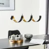 Eco-Light Suspension LED Helix, noir-doré, 80 cm| Suspensions Led|Suspensions
