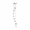 Searchlight Suspension LED Ice Cube, 8 lampes, chrome, verre cristal| Suspensions Led|Suspensions